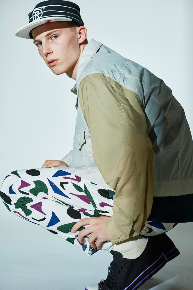 Phingerin Spring/Summer 2020 Lookbook Collection Japan streetwear fashion workwear americana vintage retro stylings bold patterns check print bondage trousers