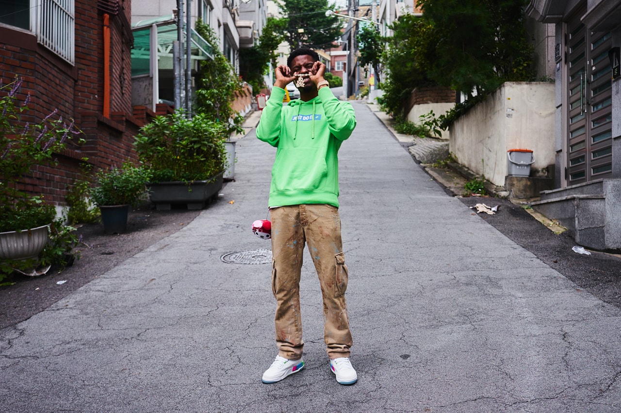 Pi’erre Bourne Seoul Korea Jordan 3 Retro Quai54 Friend and Family Editions Pierre Balmain Cargos Nike Chrome Hearts Rolling Stone Ring Gold Rolex Icey Boyz Pendant Chain