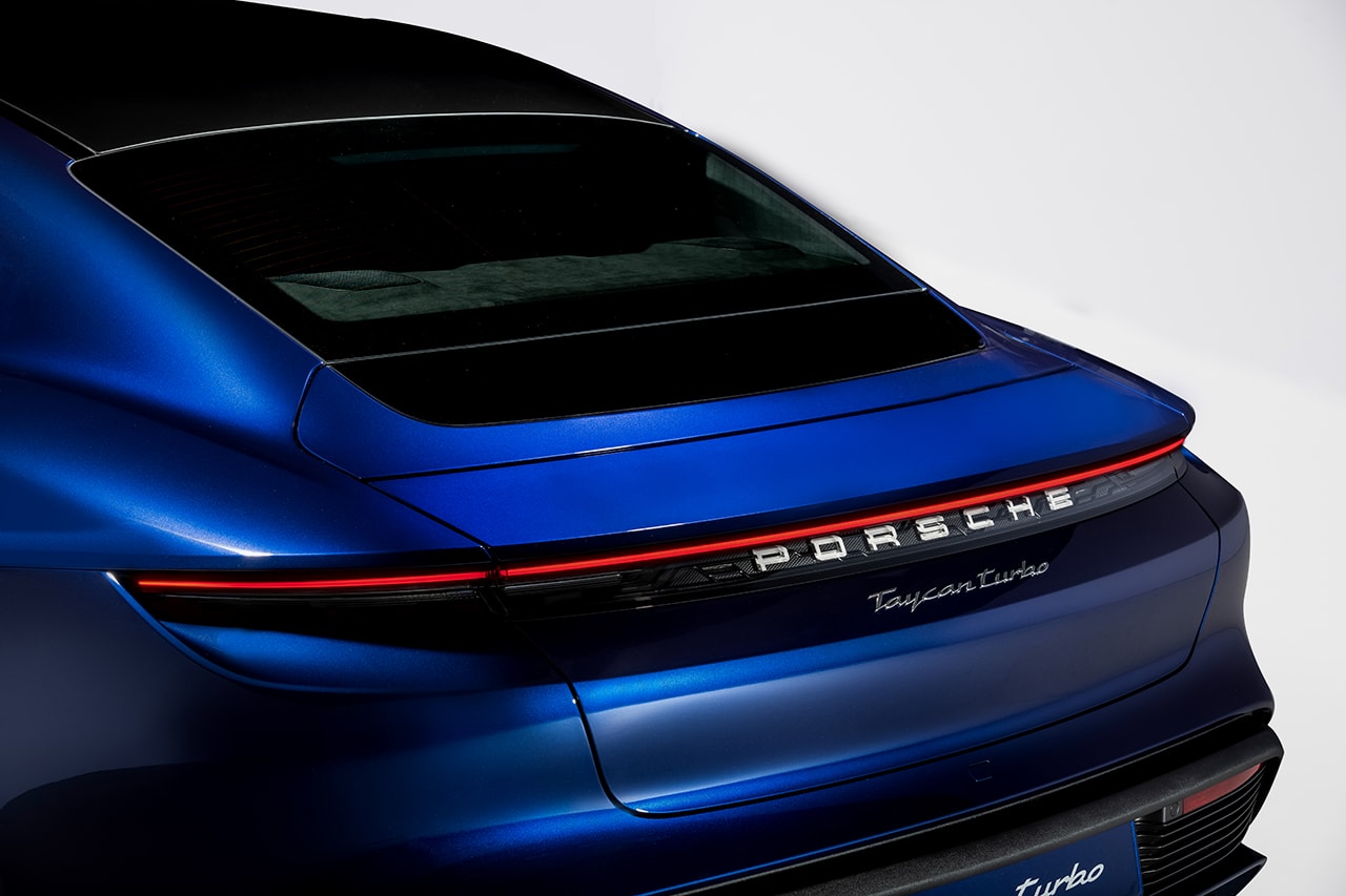 Porsche Electric Taycan Turbo S Sports Car Vehicle Sustainability Sedan