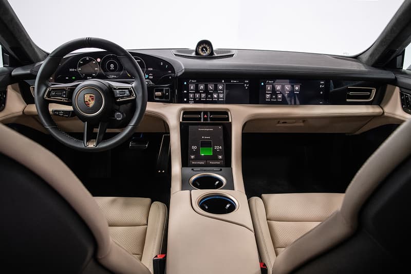 Porsche Electric Taycan Turbo S Sports Car Vehicle Sustainability Sedan