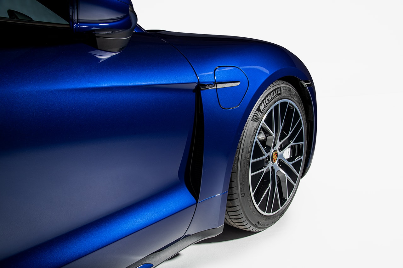 Porsche Electric Taycan Turbo S Sports Car Vehicle Sustainability Sedan