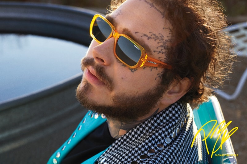 Post Malone Arnette Signature Collection Sunglasses Release AN 4265 Black White Grey Orange