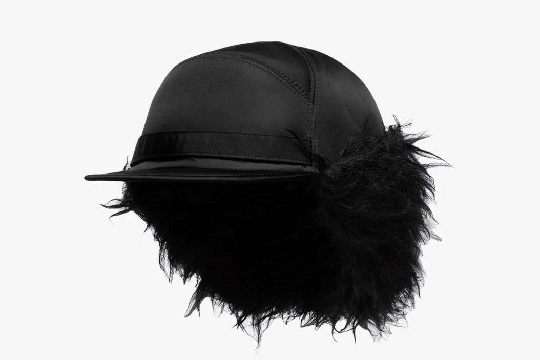 Prada Faux-Fur Nylon Trapper Hat Release Browns Fashion 