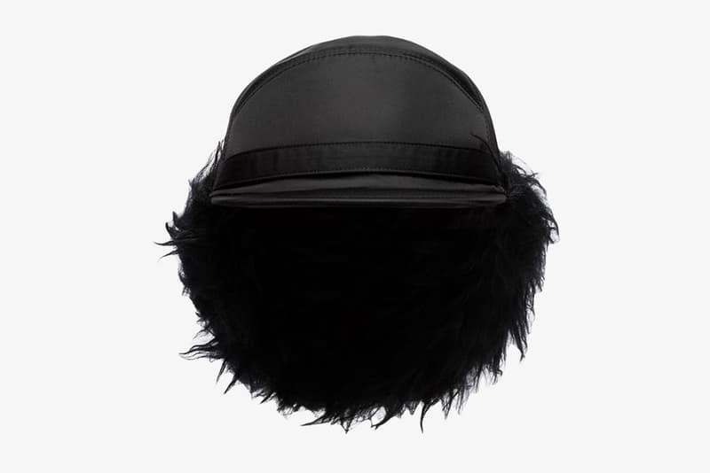 Prada Faux-Fur Nylon Trapper Hat Release Browns Fashion