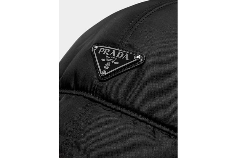 Prada Faux-Fur Nylon Trapper Hat Release Browns Fashion