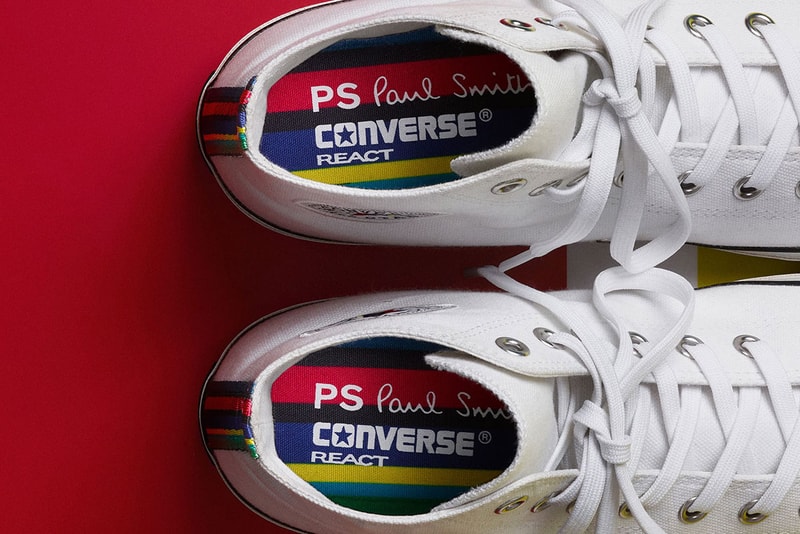 PS Paul Smith x Converse Japan Chuck Taylor High all star 100 hi collaboration release date info october 5 2019 buy colorway white sports stripe exclusive