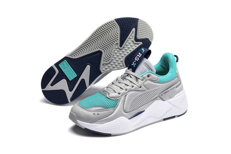Puma RS X Softcase High Rise Blue Turquoise purple red white silver metallic running 80s sneaker footwear shoes 1980 vintage retro reflective
