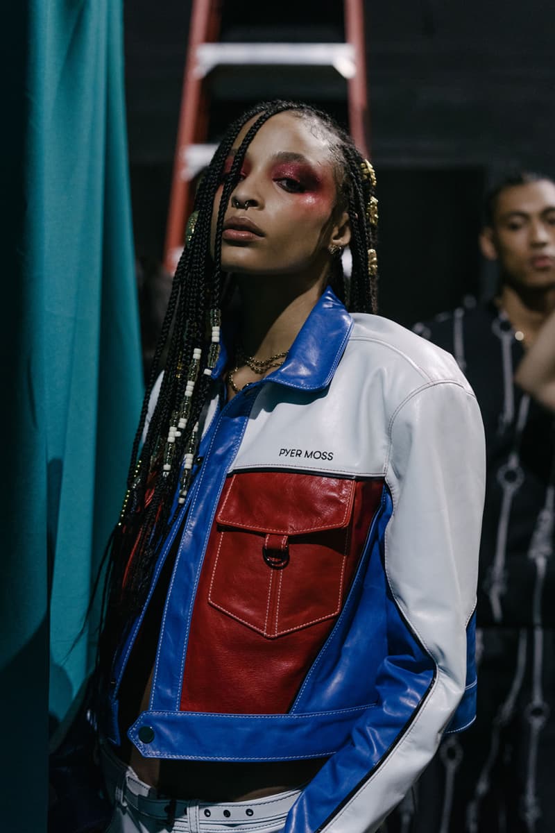 pyer moss reebok collection 3 sister runway show new york fashion week kerby jean raymond backstage photos ready to wear fall september 2019 spring summer 2020 womenswear menswear kings theater brooklyn richard phillips sean john