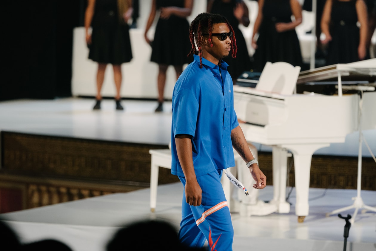 pyer moss reebok collection 3 sister runway show new york fashion week kerby jean raymond backstage photos ready to wear fall september 2019 spring summer 2020 womenswear menswear kings theater brooklyn richard phillips sean john