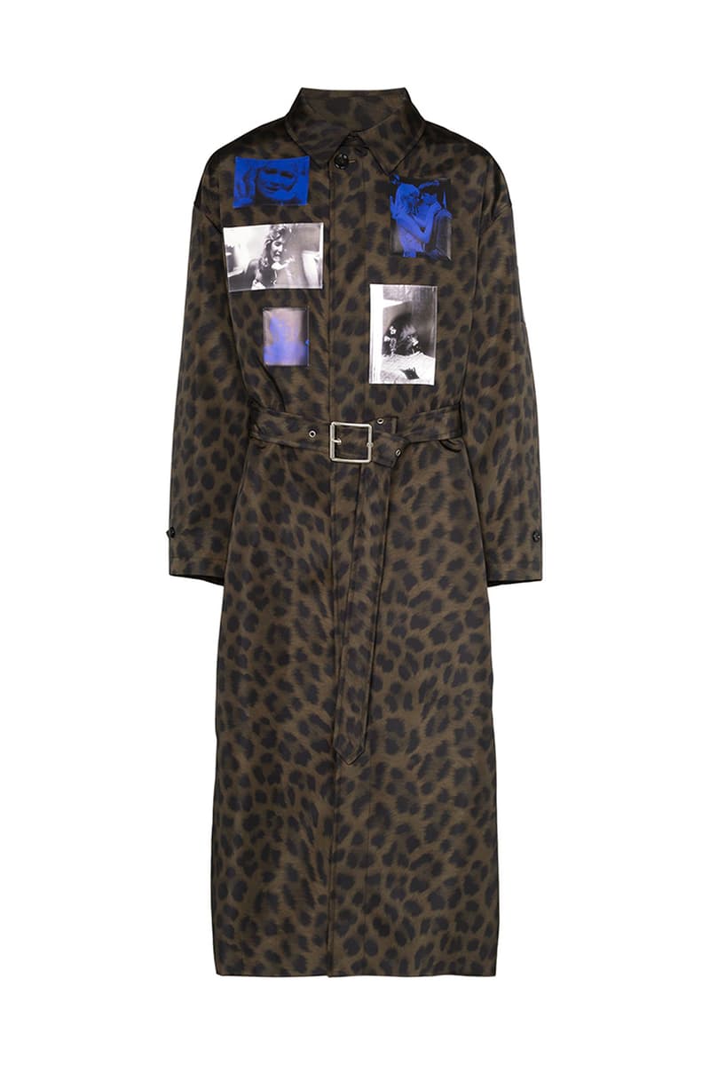 Raf Simons Fall Winter 2019 FW19 Runway Leopard Print Photographic Overcoat Release Information Cop Online Browns Menswear White Black Negative David Lynch 'Blue Velvet'