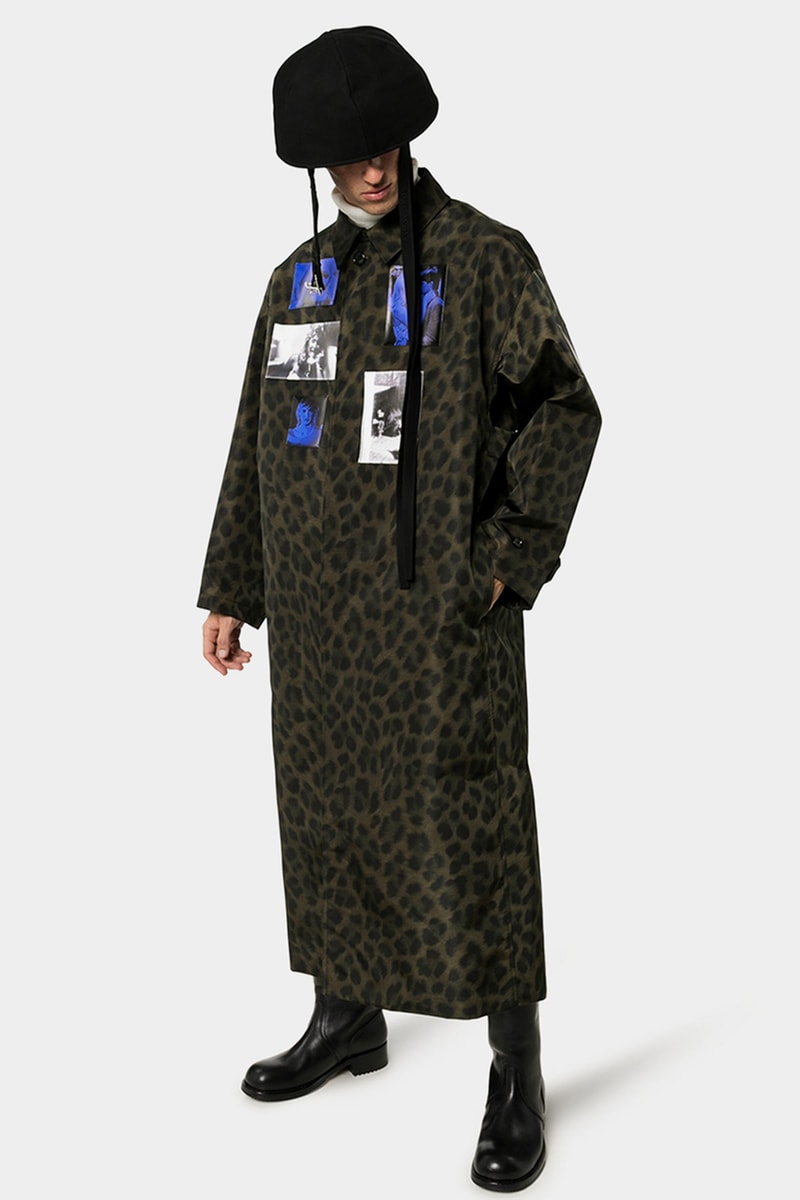 Raf Simons Fall Winter 2019 FW19 Runway Leopard Print Photographic Overcoat Release Information Cop Online Browns Menswear White Black Negative David Lynch 'Blue Velvet'