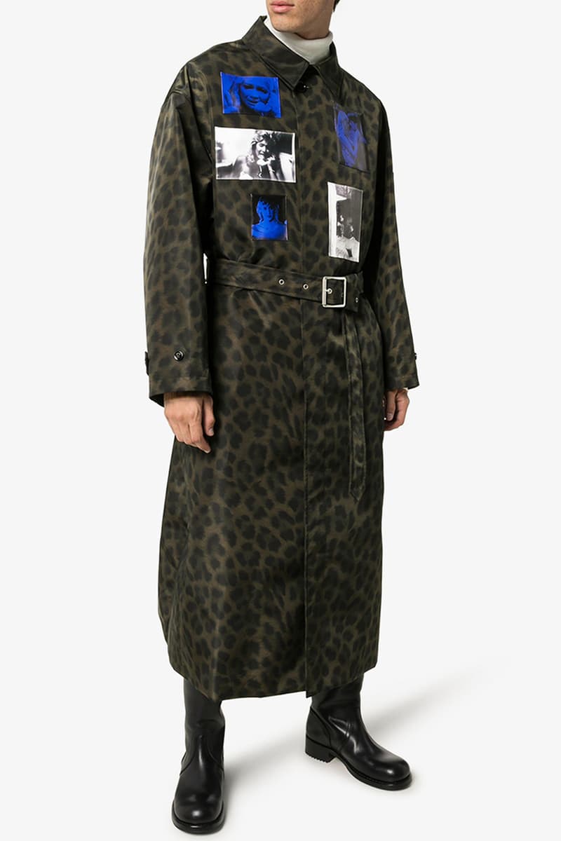 Raf Simons Fall Winter 2019 FW19 Runway Leopard Print Photographic Overcoat Release Information Cop Online Browns Menswear White Black Negative David Lynch 'Blue Velvet'