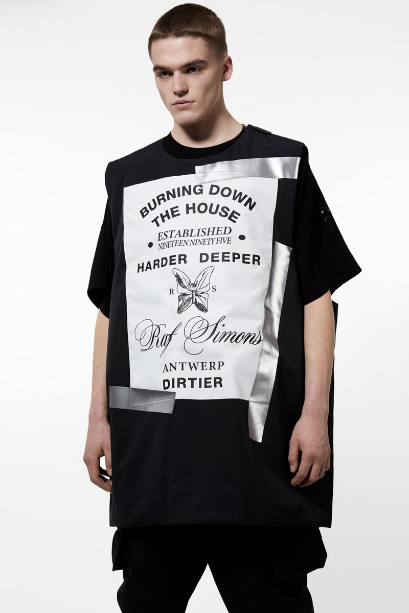 Templa Raf Simons Fall/Winter 2019 Collection Skiwear Outerwear Puffer Coats Tees Orange White Black Red