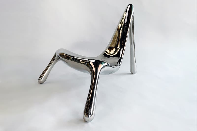 Reginald Sylvester II 'HEEL CHAIR (Judy)' R & Company “Chairs Beyond Right & Wrong" Raquel Cayre Stainless Steel Polished