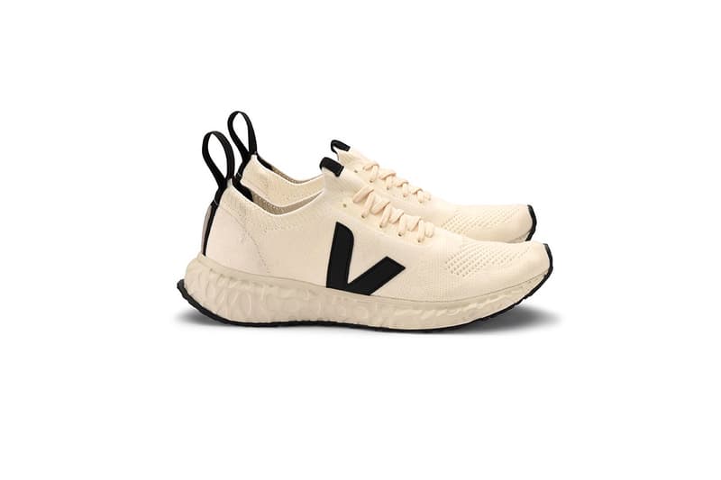 Rick Owens x Veja V-Knit Release Information Lookbook First Look Cop Now Buy Designer 3D Knit L-FOAM Sole Unit Recycled Bottles Brazilian Leather "Black" "Beige" "Dust"