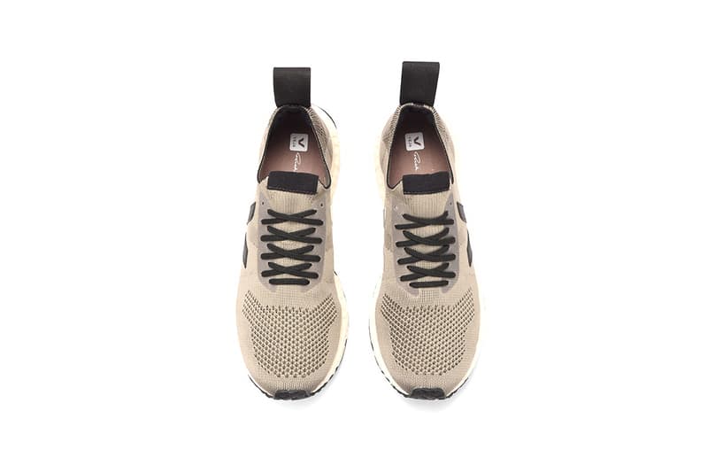 Rick Owens x Veja V-Knit Release Information Lookbook First Look Cop Now Buy Designer 3D Knit L-FOAM Sole Unit Recycled Bottles Brazilian Leather "Black" "Beige" "Dust" 