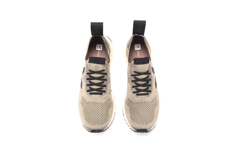 Rick Owens x Veja V-Knit Release Information Lookbook First Look Cop Now Buy Designer 3D Knit L-FOAM Sole Unit Recycled Bottles Brazilian Leather "Black" "Beige" "Dust"