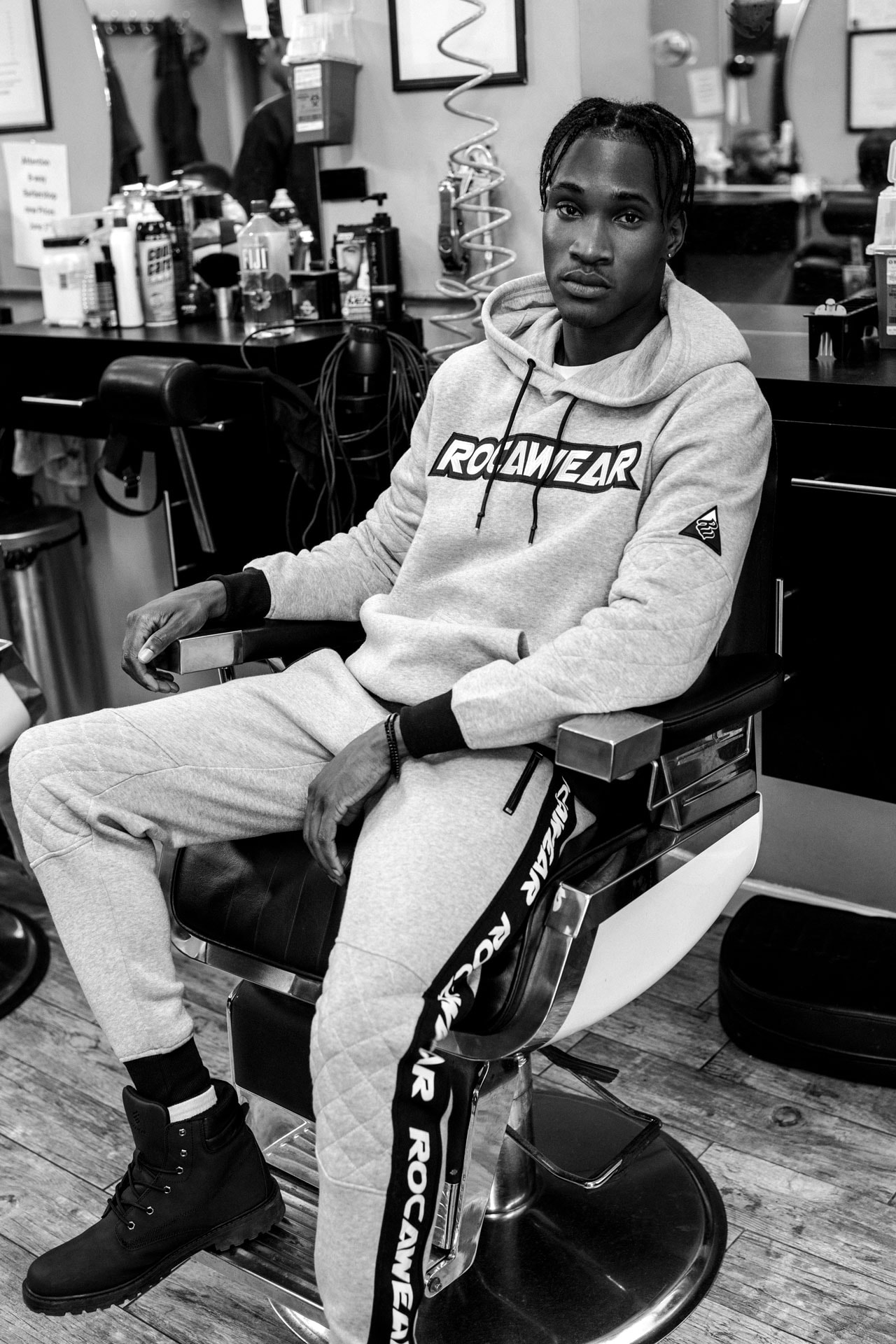 Rocawear 20 years of hip-hop inspired streetwear new collection dame dash jay-z timbs deadass camo pants sweatsuits nate carty anthony white new york city streets subway