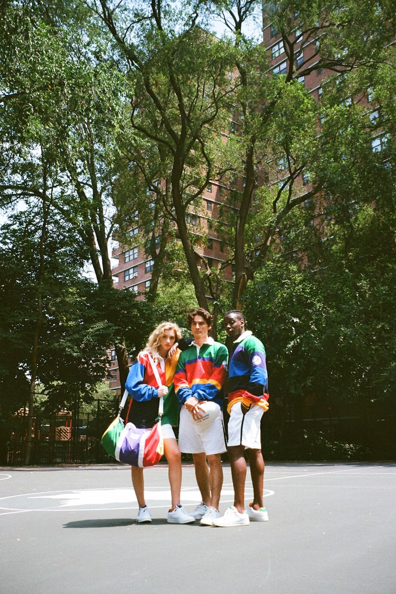 Rowing Blazers Lands' End Capsule Collection Rugby Shirts Weekend Bags Color-Blocking Yellow Red Blue Green Orange Purple
