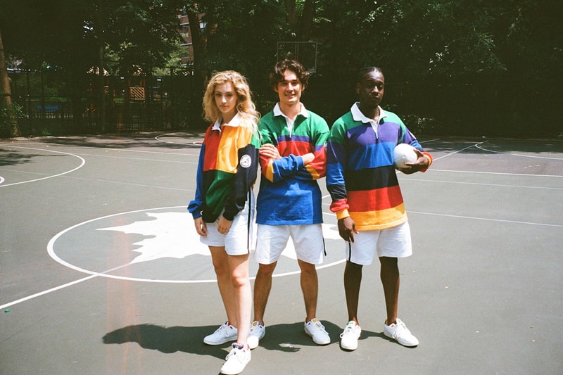 Rowing Blazers Lands' End Capsule Collection Rugby Shirts Weekend Bags Color-Blocking Yellow Red Blue Green Orange Purple