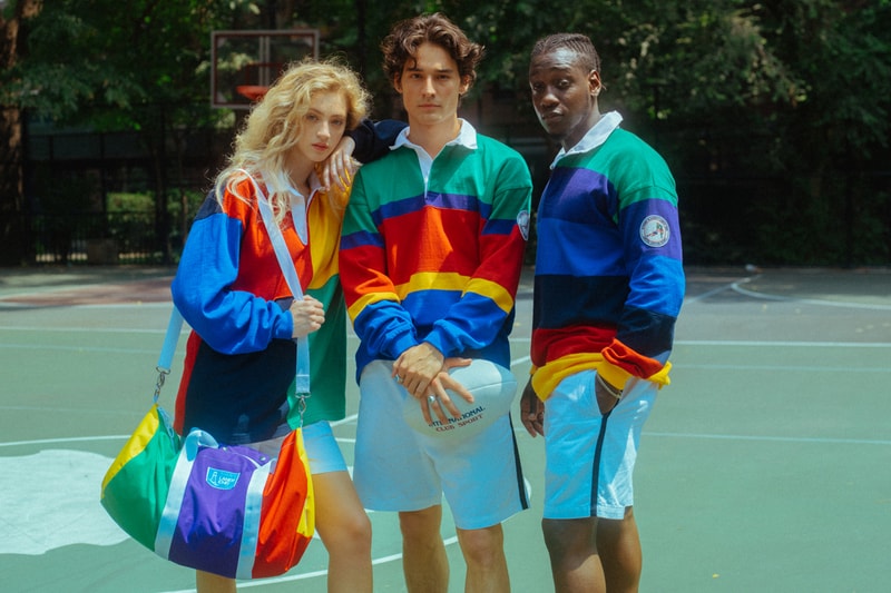 Rowing Blazers Lands' End Capsule Collection Rugby Shirts Weekend Bags Color-Blocking Yellow Red Blue Green Orange Purple