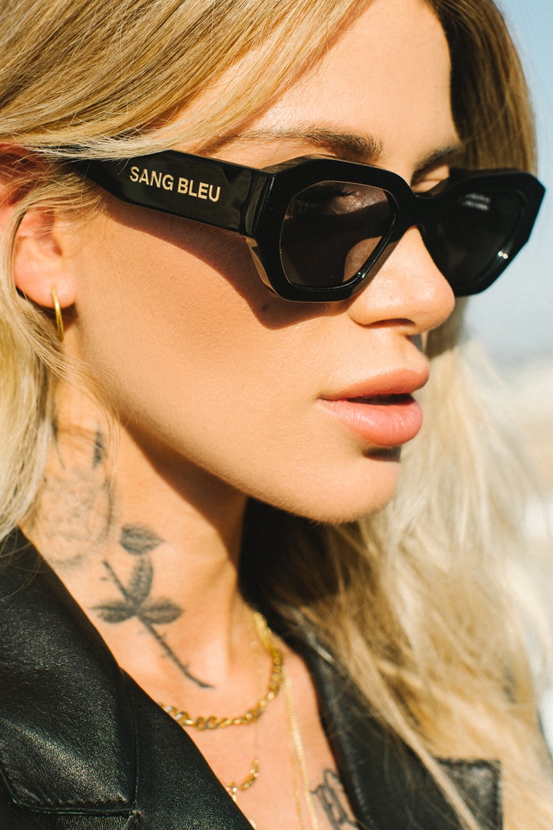 sang bleu akila vantage sunglasses shades collection release 2019 black smoke colorway la los angeles tattoo studio designer