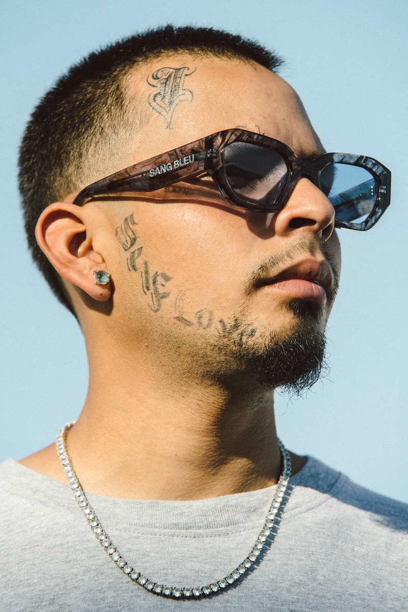 sang bleu akila vantage sunglasses shades collection release 2019 black smoke colorway la los angeles tattoo studio designer