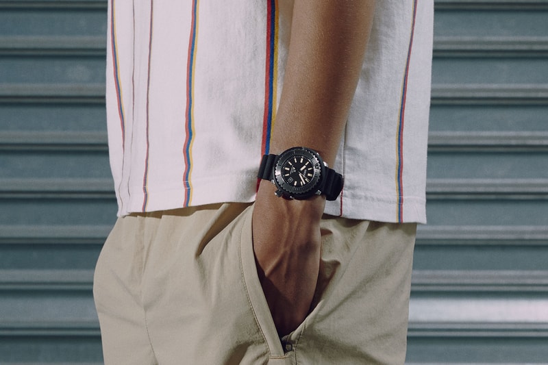 Seiko SNE541 SNE543 Divers Watches Heritage Street Series Prospex Collection Time Piece Titanium Case 1975 Divers Watch Sleek Black Minimal Design Professional Diving Accessories Light Energy LumiBrite Rotating Elapsed Time Bezel Black Case Black Strap