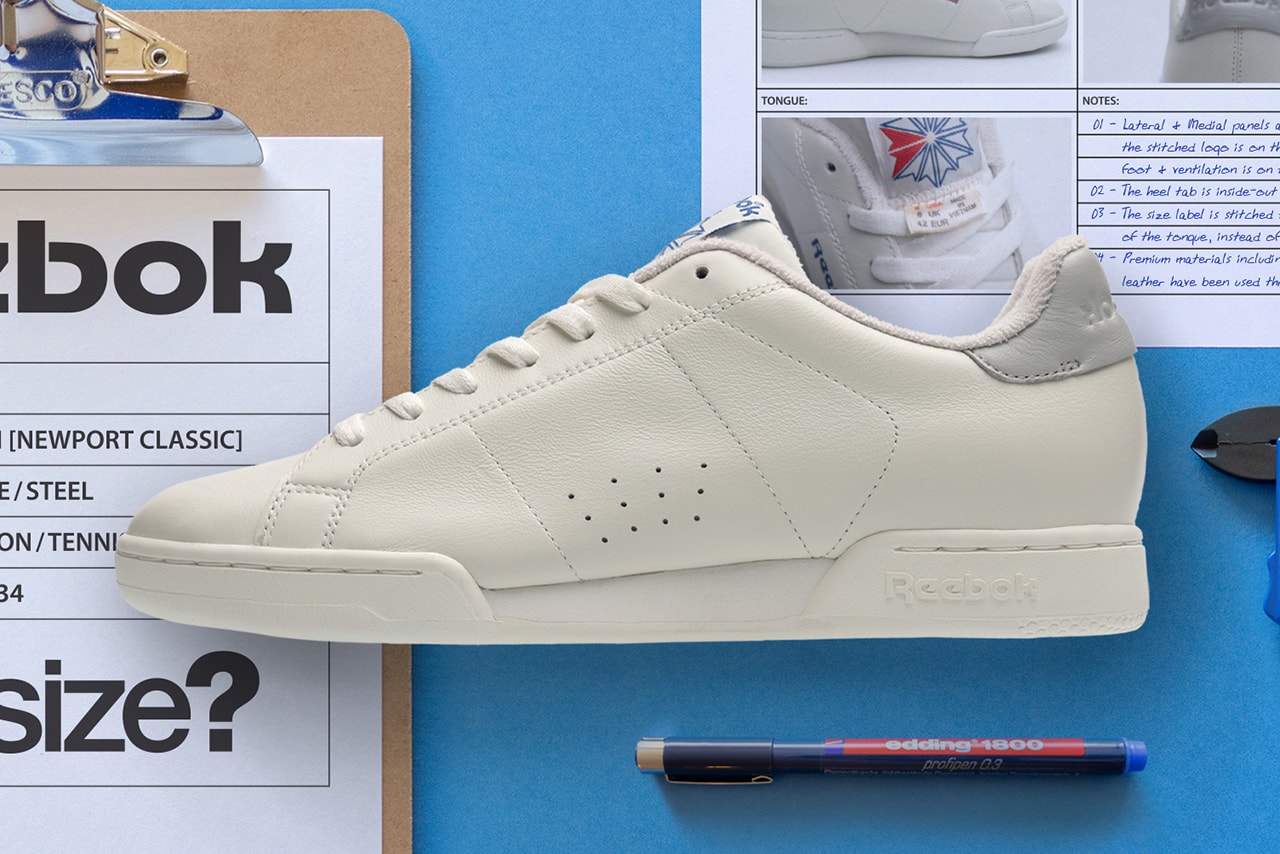 size reebok npc ii newport classic remix mix up white grey inside out swapped sides release information buy cop purchase order details