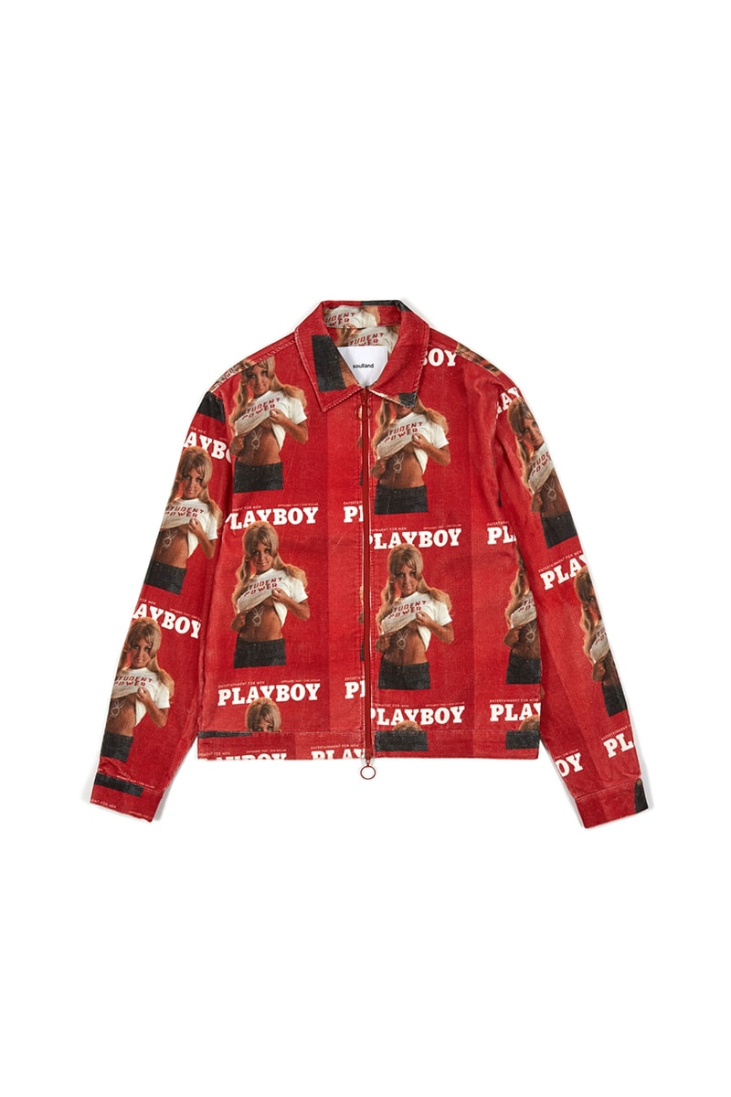 Soulland x 'Playboy' Fall/Winter 2019 Collection First Releases Goodhood Printed Garments Silk Shirt Corduroy Jacket Fawna Pant Richman Toast Duo Two Piece Buy Cop Now Release Information 