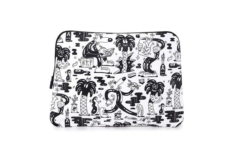 Steven Harrington Moleskine Collection Collaboration Sketchbooks Phone Cases Pouches Black White Green Psychedelic Pop