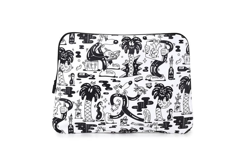 Steven Harrington Moleskine Collection Collaboration Sketchbooks Phone Cases Pouches Black White Green Psychedelic Pop