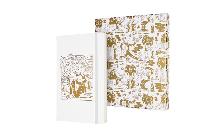 Steven Harrington Moleskine Collection Collaboration Sketchbooks Phone Cases Pouches Black White Green Psychedelic Pop