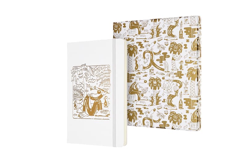 Steven Harrington Moleskine Collection Collaboration Sketchbooks Phone Cases Pouches Black White Green Psychedelic Pop