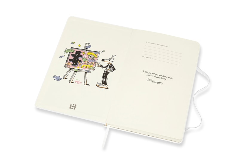 Steven Harrington Moleskine Collection Collaboration Sketchbooks Phone Cases Pouches Black White Green Psychedelic Pop