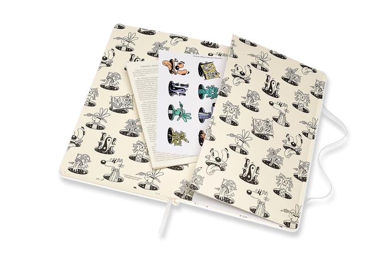 Steven Harrington Moleskine Collection Collaboration Sketchbooks Phone Cases Pouches Black White Green Psychedelic Pop