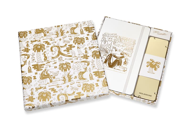 Steven Harrington Moleskine Collection Collaboration Sketchbooks Phone Cases Pouches Black White Green Psychedelic Pop