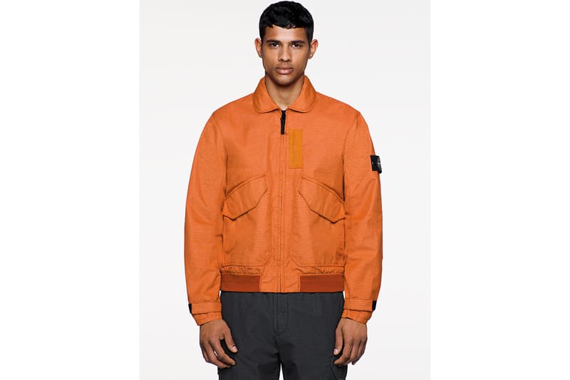 Stone Island 019'020_Reflective Weave Ripstop-TC Fall/Winter 2019 FW19 Collection Capsule Lookbook Pieces Garments Technology Tape twisted cotton nylon ripstop Outerwear pieces trousers accessories glass microspheres