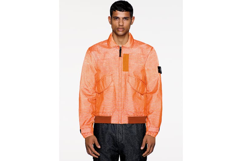 Stone Island 019'020_Reflective Weave Ripstop-TC Fall/Winter 2019 FW19 Collection Capsule Lookbook Pieces Garments Technology Tape twisted cotton nylon ripstop Outerwear pieces trousers accessories glass microspheres