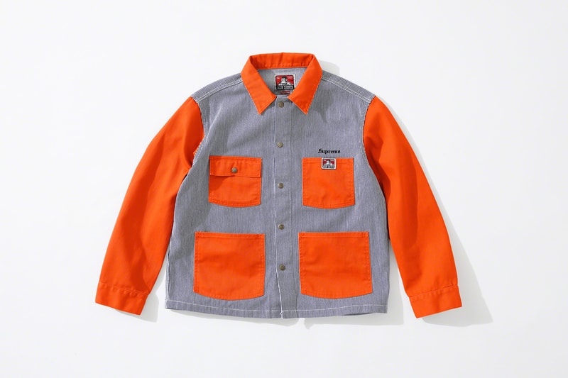 Supreme Ben Davis Fall 2019 Collection Info workwear chore coat jackets hickory stripes overalls jeans supreme New York Railroad 