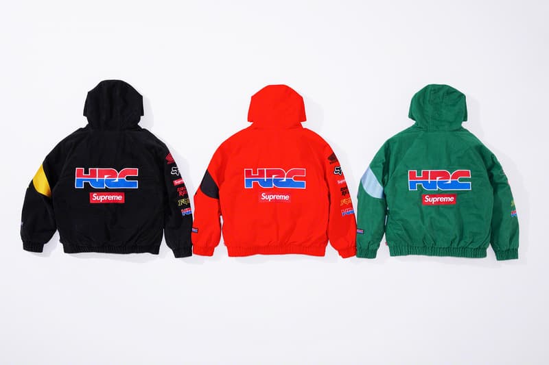 Supreme x Fox Racing x Honda Fall 2019 Collection dirt bikes mx motocross honda  wings fox racing outdoors jackets pants hypebeast collaboration 