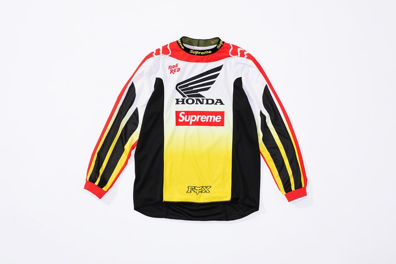 Supreme x Fox Racing x Honda Fall 2019 Collection dirt bikes mx motocross honda  wings fox racing outdoors jackets pants hypebeast collaboration 