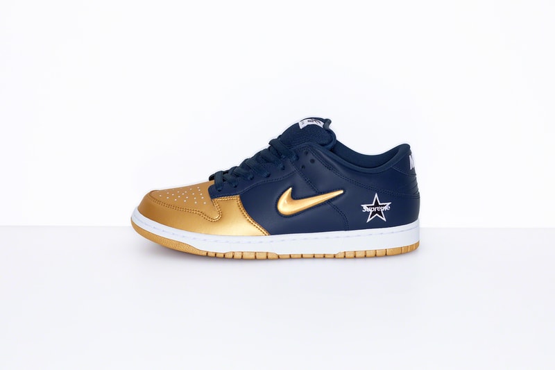 Supreme x Nike SB Dunk Low Official Release Info Lookbook Supreme New York skateboarding World Famous Nike Air Swoosh footwear sneakers 