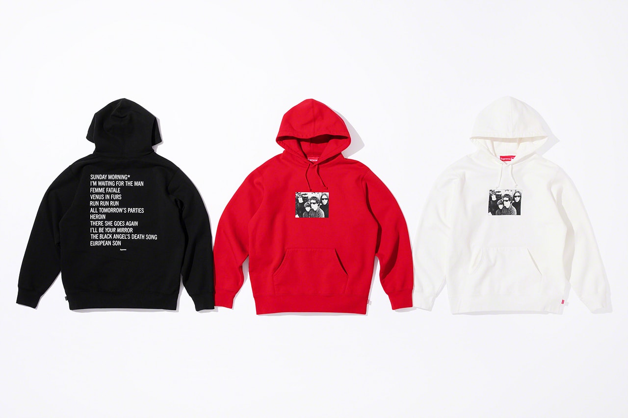 Supreme x The Velvet Underground Fall 2019 Collection Lou Reed Andy Warhol New York Loaded caught between the twisted stars Moe Tucker Lou Reed 