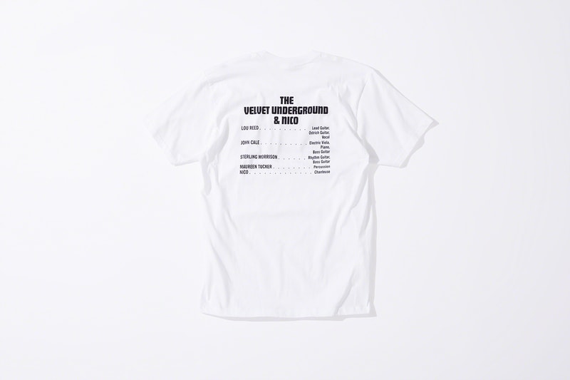 Supreme x The Velvet Underground Fall 2019 Collection Lou Reed Andy Warhol New York Loaded caught between the twisted stars Moe Tucker Lou Reed