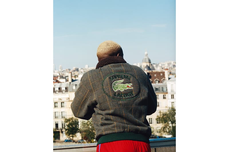 supreme lacoste bomber jacket