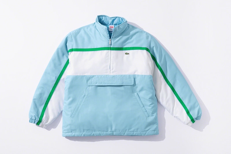 Supreme x Lacoste Fall 2019 Collection green crocodile collaboration Pique Long Sleeve Polo Wool Bomber Jacket Hooded Sweatshirt Messenger Bag Beanie