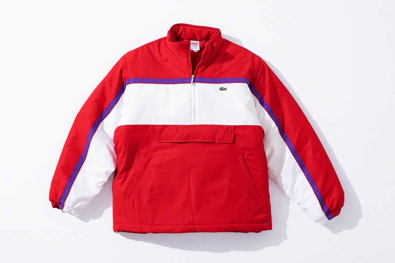 Supreme x Lacoste Fall 2019 Collection green crocodile collaboration Pique Long Sleeve Polo Wool Bomber Jacket Hooded Sweatshirt Messenger Bag Beanie