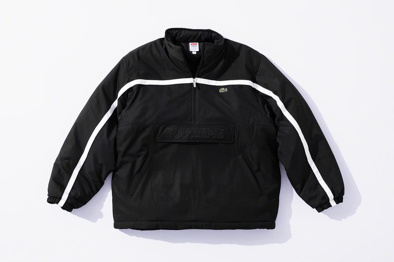 Supreme x Lacoste Fall 2019 Collection green crocodile collaboration Pique Long Sleeve Polo Wool Bomber Jacket Hooded Sweatshirt Messenger Bag Beanie