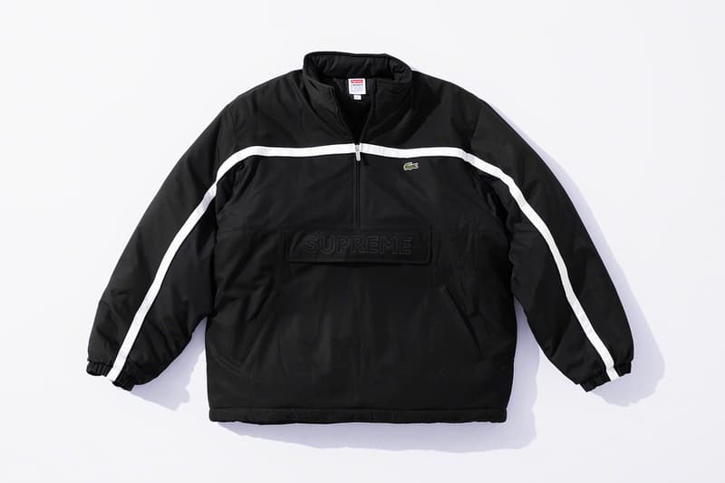 Supreme x Lacoste Fall 2019 Collection green crocodile collaboration Pique Long Sleeve Polo Wool Bomber Jacket Hooded Sweatshirt Messenger Bag Beanie